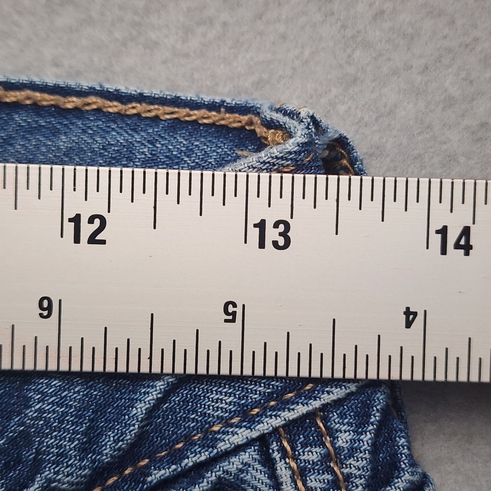 American Eagle 90s Straight Jeans Womens 0 Regular Blue Denim High Rise 27x29.5 - Picture 7 of 8